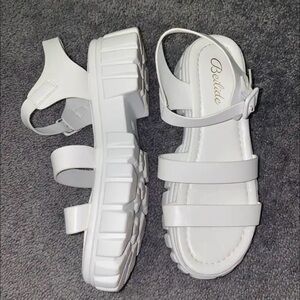 White Strappy Sandals
